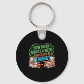 Reading 67 Meme Englieacher Funny 67 Librarian Sleutelhanger (Voorkant)