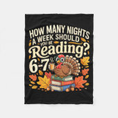 Reading 67 Meme Englieacher Funny 67 Turkey  Fleece Deken (Voorkant)