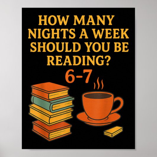 Reading 67 Meme English Teacher Funny 6 7 Book Lov Poster (Voorkant)
