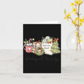 Reading All The Way Christmas Book Lover For Women Kaart (Gele Bloem)