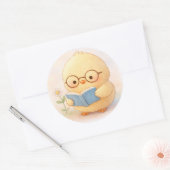 Reading Alma Chick Cute Sticker (Envelop)