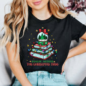 Reading Around the Christmas Tree Book Lover T-shirt