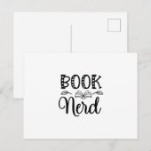Reading Art Book Nerd Briefkaart (Voorkant / Achterkant)
