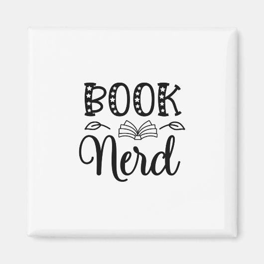 Reading Art Book Nerd Magneet (Voorkant)