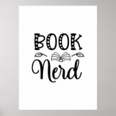 Reading Art Book Nerd Poster (Voorkant)