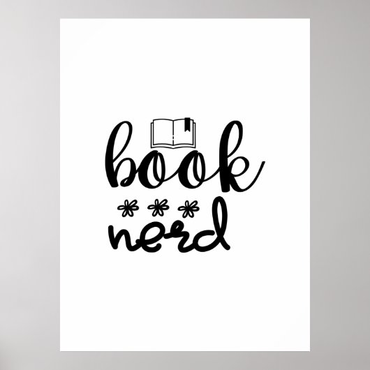 Reading Art Book Nerd Poster (Voorkant)