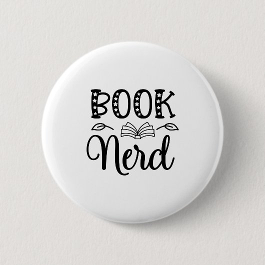 Reading Art Book Nerd Ronde Button 5,7 Cm (Voorkant)
