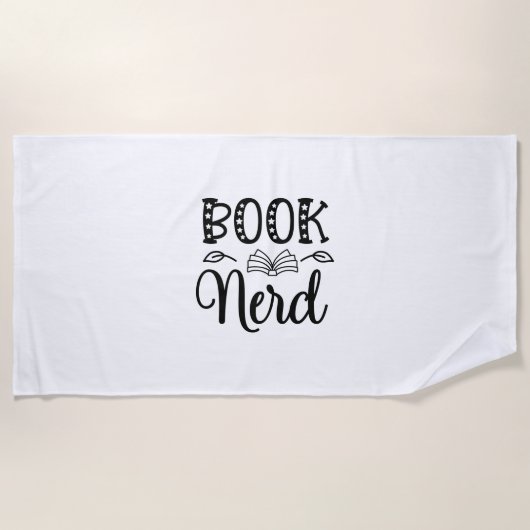 Reading Art Book Nerd Strandlaken (Voorkant)