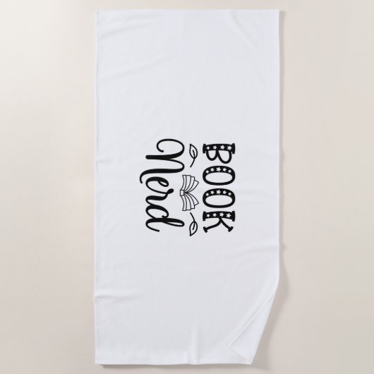 Reading Art Book Nerd Strandlaken (Voorkant)