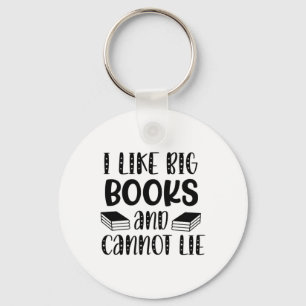 Reading Art I Like Big Books And I Can't Lie Sleutelhanger