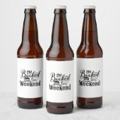 Reading Art I'm Booked This Weekend Bier Etiket (Flessen)