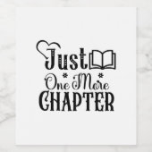 Reading Art Just One More Chapter Wijn Etiket (Enkel label)
