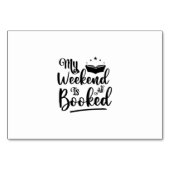 Reading Art My Weekend Is All Booked Kaart (Voorkant)