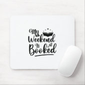 Reading Art My Weekend Is All Booked Muismat (Met muis)