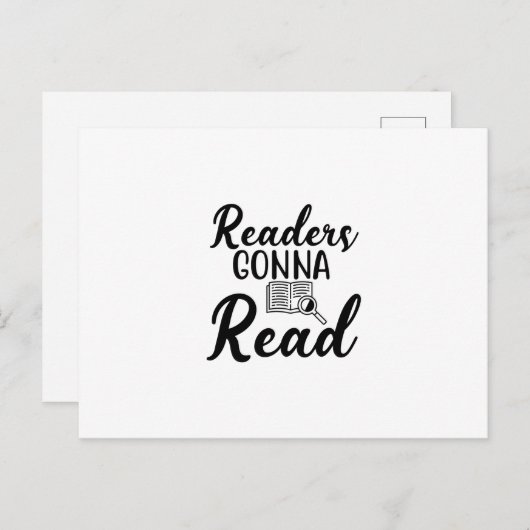 Reading Art Readers Gonna Read Briefkaart (Voorkant / Achterkant)