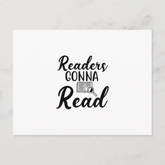 Reading Art Readers Gonna Read Briefkaart (Voorkant)