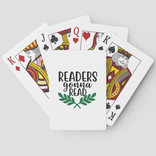 Reading Art Readers Gonna Read Pokerkaarten (Achterkant)