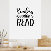 Reading Art Readers Gonna Read Poster (Keuken)