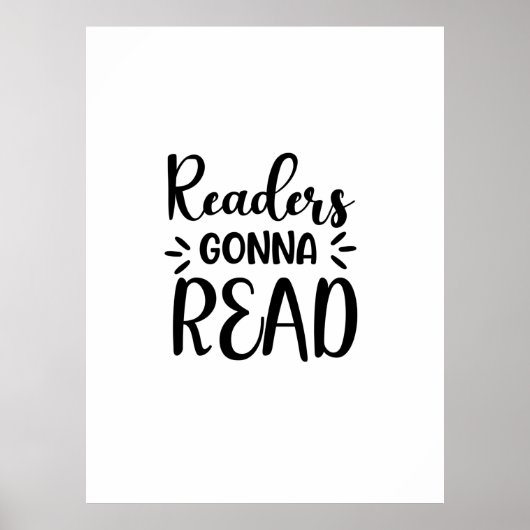 Reading Art Readers Gonna Read Poster (Voorkant)