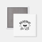 Reading Art Reading Is Lit Magneet (Voorkant / Achterkant)
