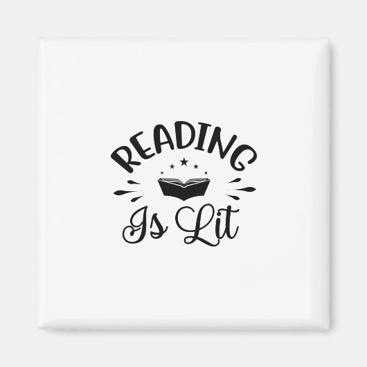 Reading Art Reading Is Lit Magneet (Voorkant)