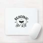 Reading Art Reading Is Lit Muismat (Met muis)