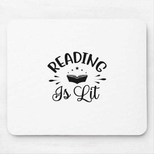 Reading Art Reading Is Lit Muismat (Voorkant)
