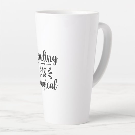 Reading Art Reading Is Magical Latte Mok (Rechterhoek)