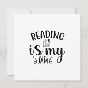 Reading Art Reading Is My Jam Feestdagenkaart