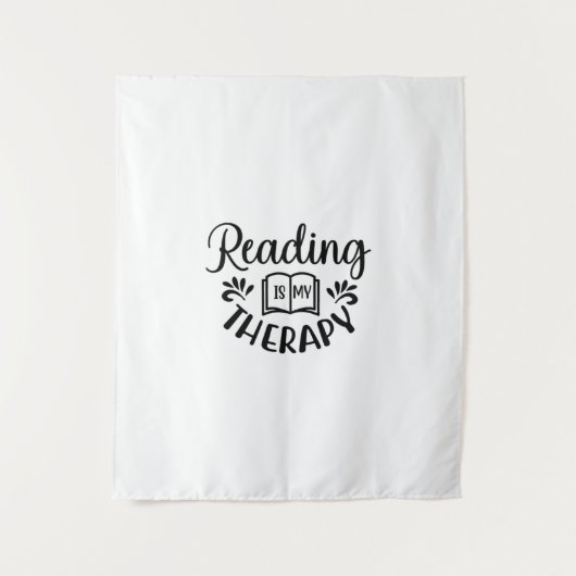 Reading Art Reading Is My Therapy Wandkleed (Voorkant)