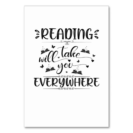 Reading Art Reading Will Take You Everywhere Kaart (Voorkant)