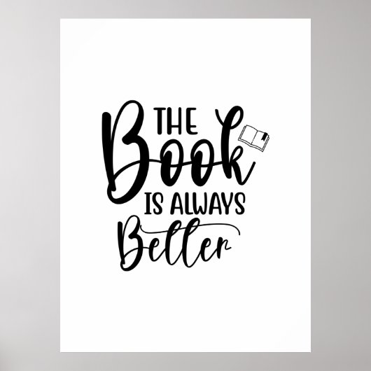 Reading Art The Book Is Always Better Poster (Voorkant)