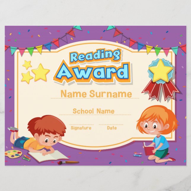 Reading Award (Voorkant)