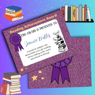 Reading award schoolcertificaat beloning