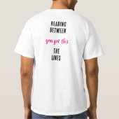 Reading between the lines t-shirt (Achterkant)