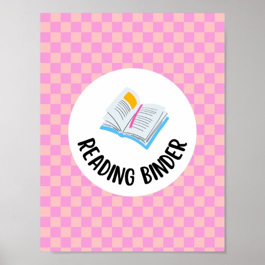 reading binder title insert page poster (Voorkant)