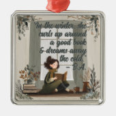 Reading Book Club Christmas Metal Ornament (Voorkant)