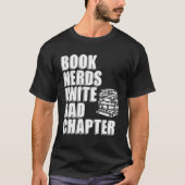 Reading Book  Dad Book Nerds T-shirt (Voorkant)