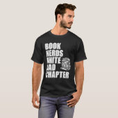 Reading Book Dad Book Nerds T-shirt (Voorkant volledig)