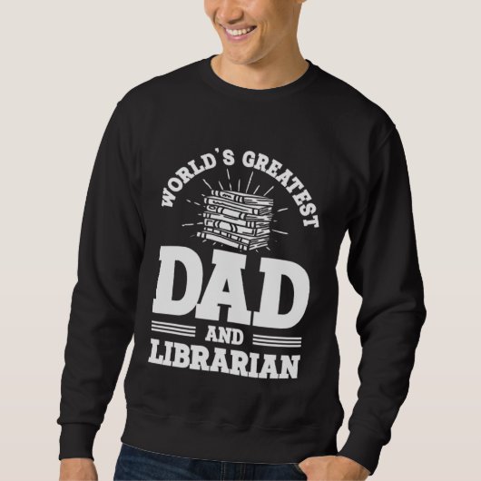 Reading Book Dad Librarian Trui (Voorkant)
