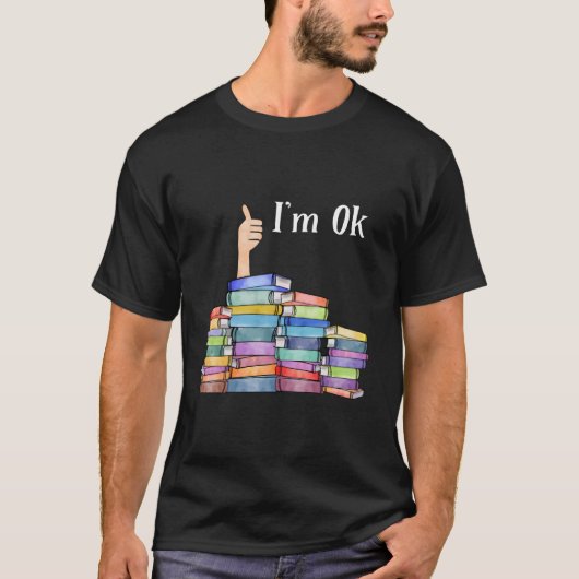 Reading Book I'M Ok National Book Day T-shirt (Voorkant)