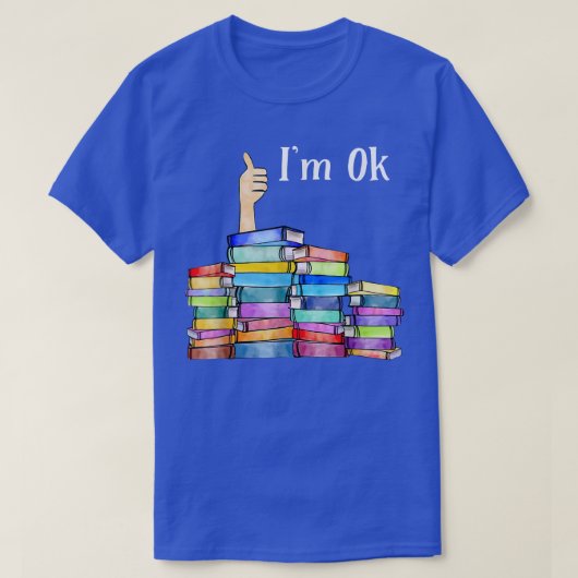 Reading Book Lovers I'm Ok National Book Lovers Da T-shirt (Design voorkant)