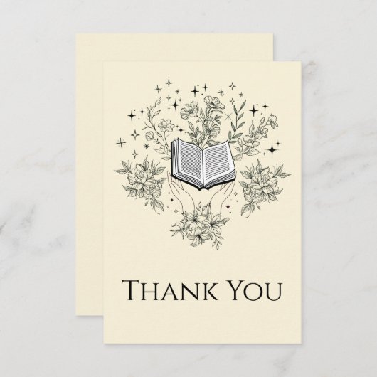 Reading Books Books Lover Bedankkaart (Voorkant / Achterkant)