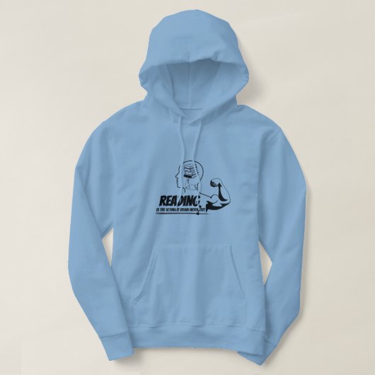 Reading = Brain Gains Hoodie (Design voorkant)