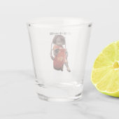 Reading Cat Shot Glass | Cheongsam Retro Shot Glas (Achterkant)