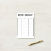 reading checklist post-it® notes (Op bureau)