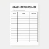 reading checklist post-it® notes (Voorkant)