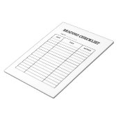 Reading Checklist Tracker Notitieblok (Schuin)