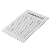 Reading Checklist Tracker Notitieblok (Schuin)