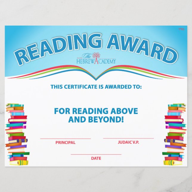 Reading Counts Award (Voorkant)